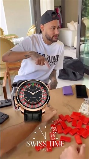 Neymar’s $280K Casino Watch 🤯🎰 #Shorts #Neymarjr #Jacobandco #Casinotourbillon