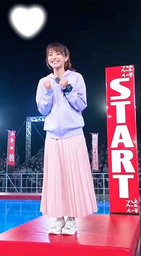アイドルアナウンサー、衣装のままSASUKEに挑戦 #sasuke #私服#ロングスカート #女子アナ #shorts