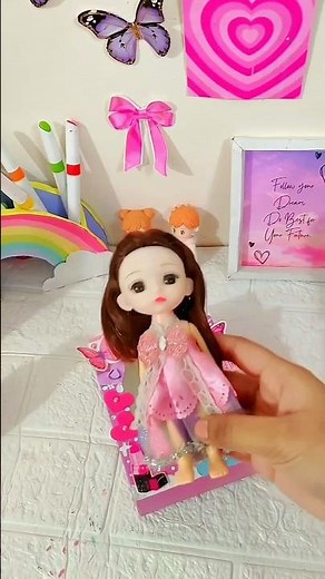 Diy barbie doll box #diy #youtubeshorts