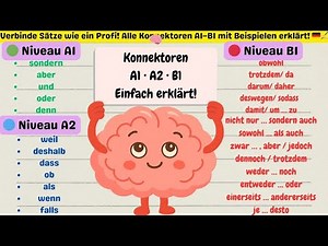 Bessere Sätze auf Deutsch! 💬 Die wichtigsten Konnektoren von A1 bis B1 erklärt 🎯