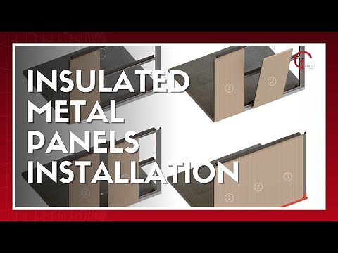 Insulated panels installation on a warehouse (walls and roof)