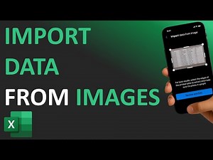 Excel Tips - Import Image from Photo | Mobile App