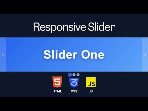 Responsive Slider with Animation | HTML CSS JavaScript