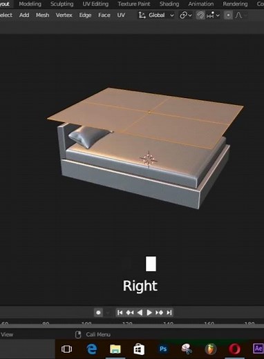 Create a Bed in Blender in 1 Minute!