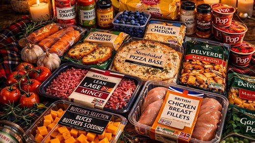 Lidl grocery haul under fifty pounds