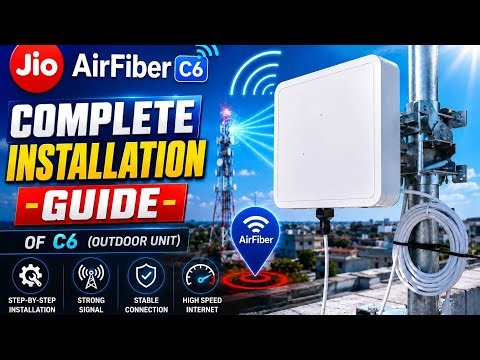 Jio AirFiber C6 Outdoor Unit Installation | Complete Setup Explained