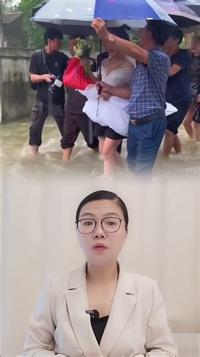 Thanh Hoa groom wades through water to pick up bride