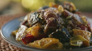 21K views · 355 reactions | Chef Jonathan Waxman's grilled take on a classic ratatouille (!) comes topped with pistachio pesto 襤 Subscribe to discovery+ to stream more of Guy Fieri on #GuysRanchKitchen: https://links.discoveryplus.com/VdVTsMkxygb #discoveryplus Get the recipe: https://foodtv.com/3KQVQqS | Food Network | Facebook