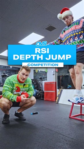 OVR Performance on Instagram: "How springy can we get this holiday season 🎄 We tested our RSI with a depth jump competition and here's how you can too! 🎁 Choose a box height of your choice 🎁 Setup your OVR Jump with the long bar closest to the box 🎁 Step off the box and try get off the ground as fast as possible and jump high as possible 🎁 Best RSI score wins! ✏️ What is RSI? 📝 RSI (Reactive Strength Index) measures explosive power by comparing jump height and ground contact time. 📊 What
