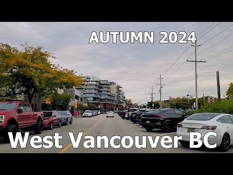 Vancouver's NORTH SHORE | Driving in West Vancouver Canada 4K in Autumn 2024