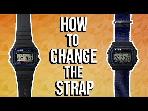 How to put a NATO strap on the Casio F91W.