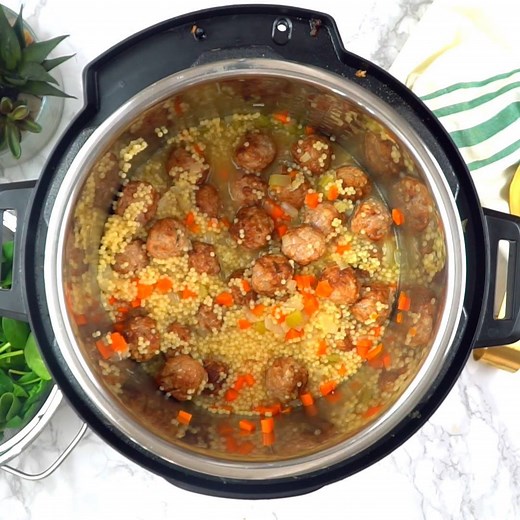 126K views · 88 reactions | Filled with spinach, mini meatballs and tons of flavor, this Instant Pot Italian Wedding Soup is the comfort food you’ve been craving! Full recipe ---> https://www.gogogogourmet.com/instant-pot-italian-wedding-soup/ | GO GO GO Gourmet | Facebook