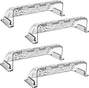 9”-15.5” Adjustable Magnetic Air Deflector with Unique Surface for Sidewall, Ceiling Registers and Vents (4 Pack)