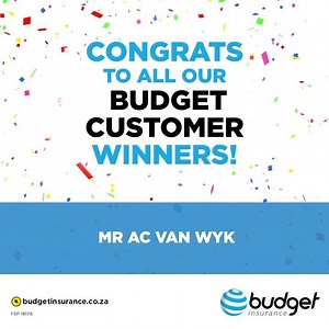6 comments | Congrats to all our lucky customers! They just got R10 000 richer. With Budget, you don’t just save with one of SA’s lowest insurance quotes*, but you also get to win – BIG. What a way to start 2019. *Based on 2018 independent research | Budget Insurance | Facebook