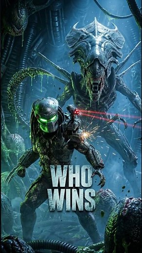 PREDATOR vs ALIEN QUEEN - AvP Battle! 👽🔥 #shorts