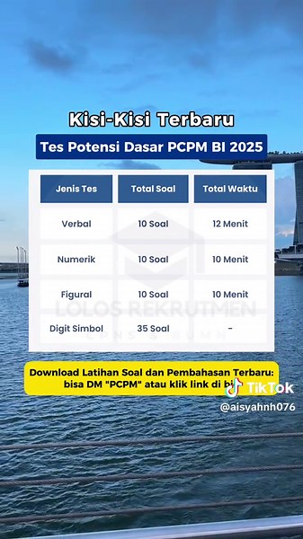 Kisi-kisi Tes Potensi Dasar PCPM BI 2025