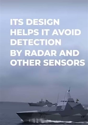 Swedish modern Visby class corvette