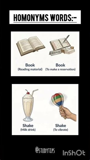 “Same Word, Different Meaning 🤯 | Homonyms Made Easy!” ‪@studytips-p9n‬