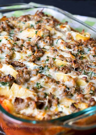 Stuffed Shells With Sausage!