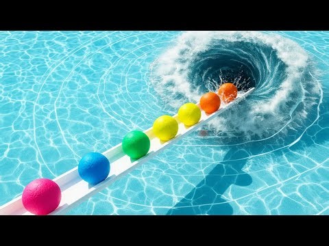 Marble Run Race ASMR 1000 Marbles Rain Gutter VS Mega Whirlpool ASMR Amakandu