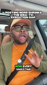 Editing and posting daily shrinks my idea-to-execution window. Momentum beats overthinking.