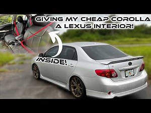 Transforming My Toyota Corolla Interior: Lexus-Style Seat Covers & Mods!