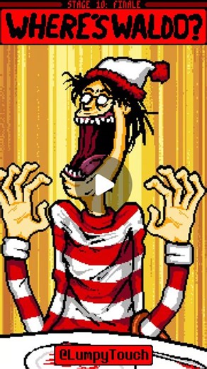 Lumpy | Lumpy Where's Waldo 10 #drawing #art #gaming #memes #retro #game #games #lumpytouch #pixelart #sprites #waldo #instaart #drawings... | Instagram