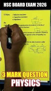 Inductive Capacitance Inductive Reactance Impedance | AC Circuits अल्टीमेट शॉर्टकट | Mukesh Sir #hsc