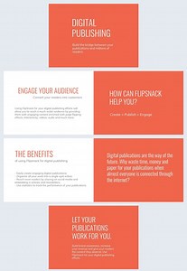 White and Bright Orange Presentation Template