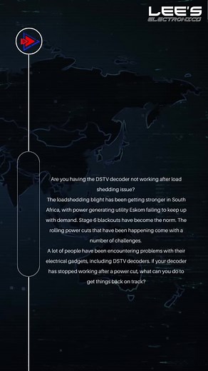 Decoder not working properly after load shedding? Try these steps. #dstv #signalloss #nosignal #installer #durban #business #tiktokbusiness #teamlees #fyp