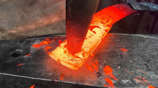 How to make a rounded knife from a large metal tool