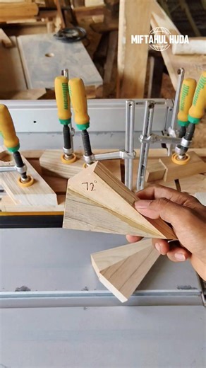 Craft a five-pointed star with a table saw and a complex set of tools #diy #geometry #tricks #fblifetricks | Miftahul Huda