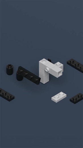 Uzi sub machine gun from lego bricks #diy #satisfying