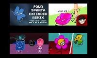 Mix of 4 videos from youtube : corrupted bfdi youtube
