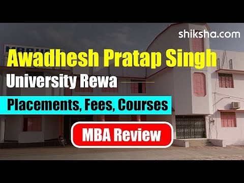 Awadhesh Pratap Singh University Rewa MBA Review