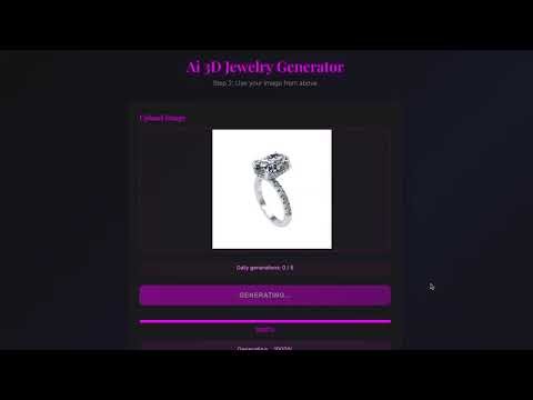 Ai Jewelry Designer with 3-D Models