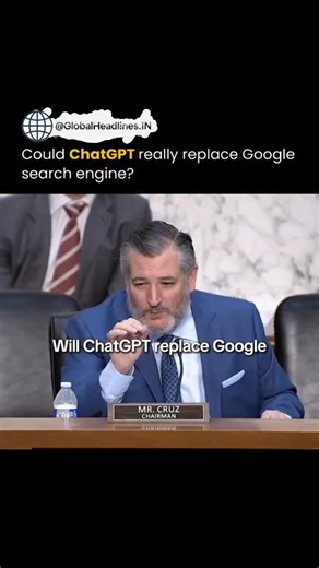 GlobalHeadlines.IN on Instagram: "While some users find ChatGPT more intuitive for certain queries, OpenAl CEO Sam Altman believes it is unlikely to fully replace Google. Google's decades of experience, massive web index, and robust infrastructure give it a clear advantage, and with tools like Gemini and Al Overviews, it's already integrating Al into search. ChatGPT provides conversational, context-rich answers without the clutter of endless links. The tradeoff is that Google shows sources, whil