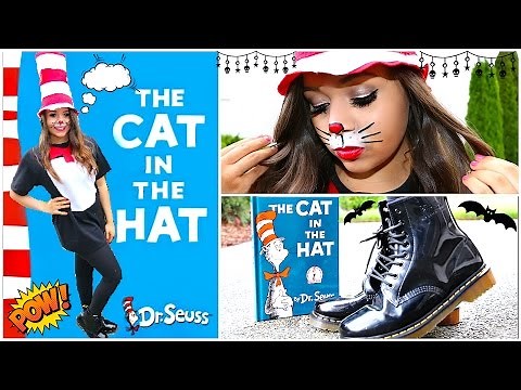 DIY Cat in The Hat Halloween Costume! | Krazyrayray