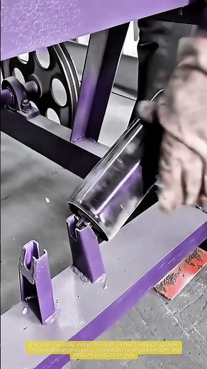 Conveyor Belt Installation Process in a Factory Production System