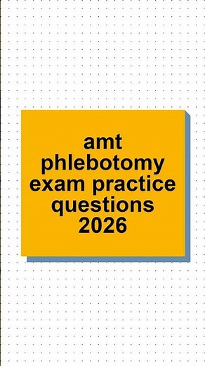 AMT Phlebotomy Exam Practice Questions 2026 (Full Review) #phlebotomyexam #orderofdraw