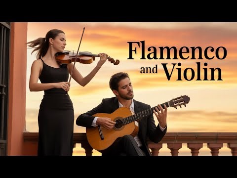 Spanish Flamenco Guitar & Violin Beauty – Soft Instrumental Duet for Calm & Focus