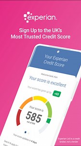 Download the Experian app and sign up to check your credit score, for FREE. Get access to a wide range of services to see what's impacting your score. | Experian UK