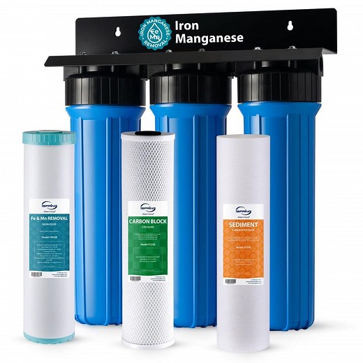 Reviews for ISPRING 3-Stage Whole House Water Filter System, Reduces Iron, Manganese, Chlorine, Sediment, Taste, and Odor | Pg 1 - The Home Depot