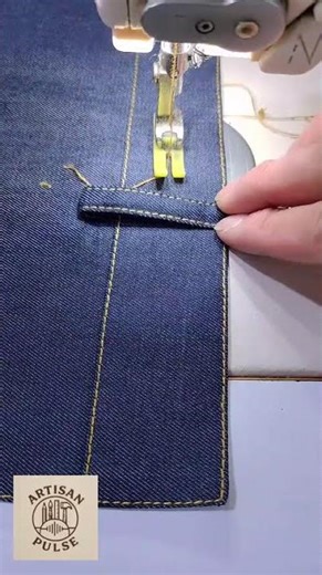 A Simple Trick for Attaching Denim Belt Loops Perfectly #Artisan Pulse