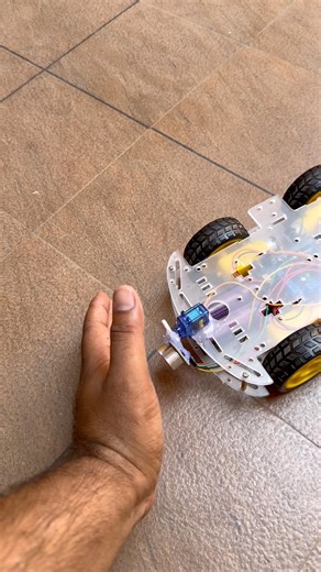 Obstacle Avoiding Robot 💀Testing #robot #shorts #reels