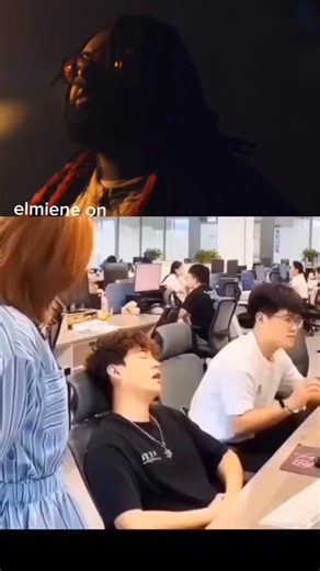 Decode fun.io on Instagram: "Elmiene on 💀 . . . . . The post shares a 16-second video clip depicting a casual office scene where a young man confidently engages a female colleague in conversation, prompting laughter from nearby coworkers and an animated lightbulb effect symbolising a clever idea. Created by @AnayaSpirit, a account focused on relatable memes, the content highlights exaggerated male confidence in social settings, achieving rapid virality with 22,150 likes and 1.1 million views si