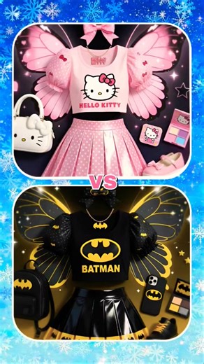 Hello Kitty 🩷 Vs Batman 🖤 Lisa Or Lena #batman #hellokitty #tiktok #shorts #lisaorlenachoices