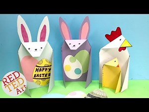 Triangle 3d Bunny Card - Super Easy Card DIY for Easter