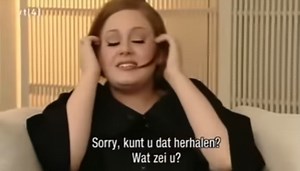 Adele absolutely losing it in this prank interview