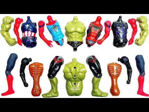 MARVEL SUPERHERO TOYS SIREN HEAD BLACK PANTHER CAPTAIN AMERICA SPIDERMAN HULK AVENGERS ASSEMBLE TOYS